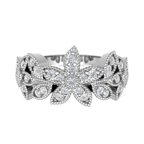 Evalene Lab Grown Prong  Diamond Ring