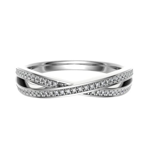 Euphemia Natural Prong Half Eternity Diamond Ring