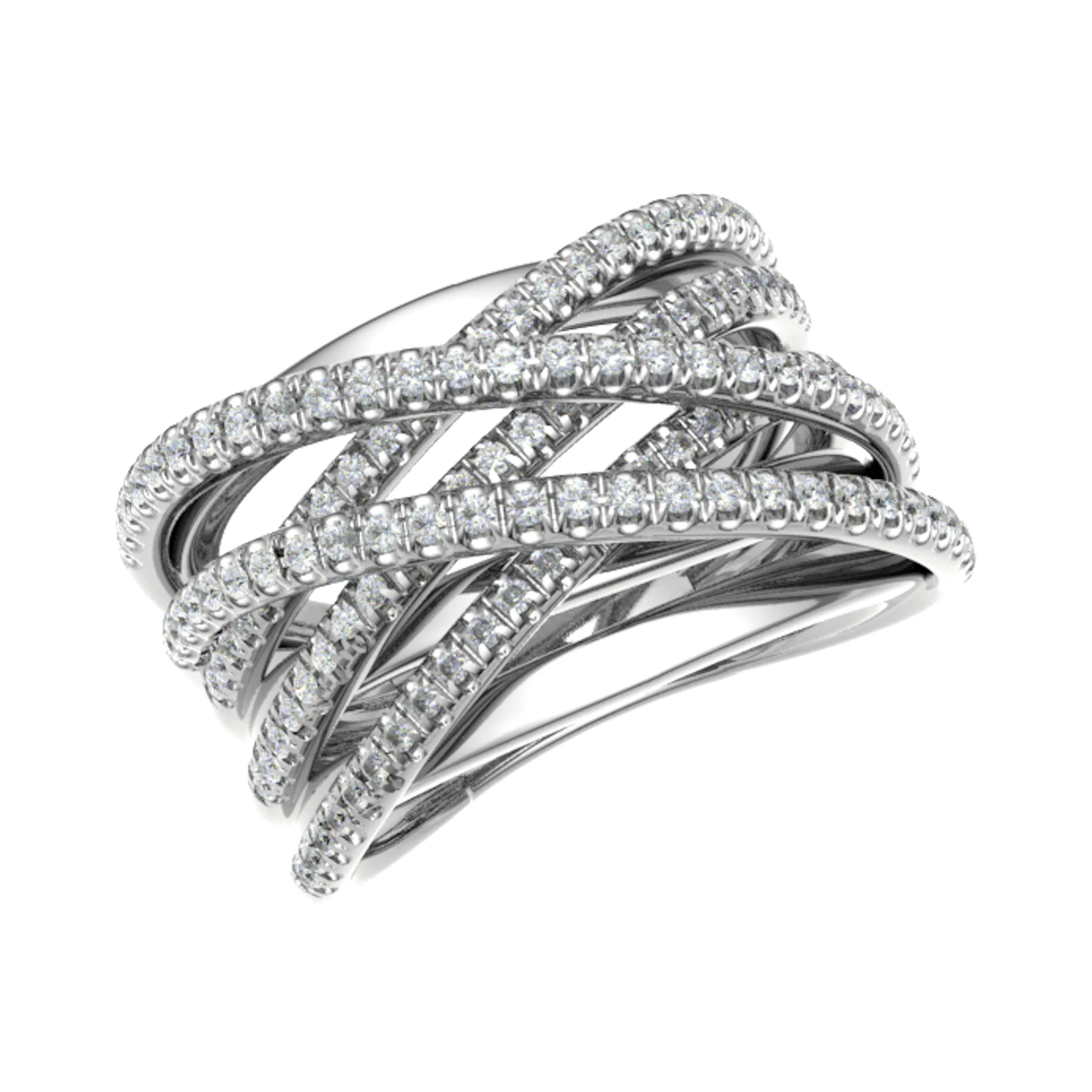 Ebota Lab Grown Rose Gold Prong  Diamond Ring
