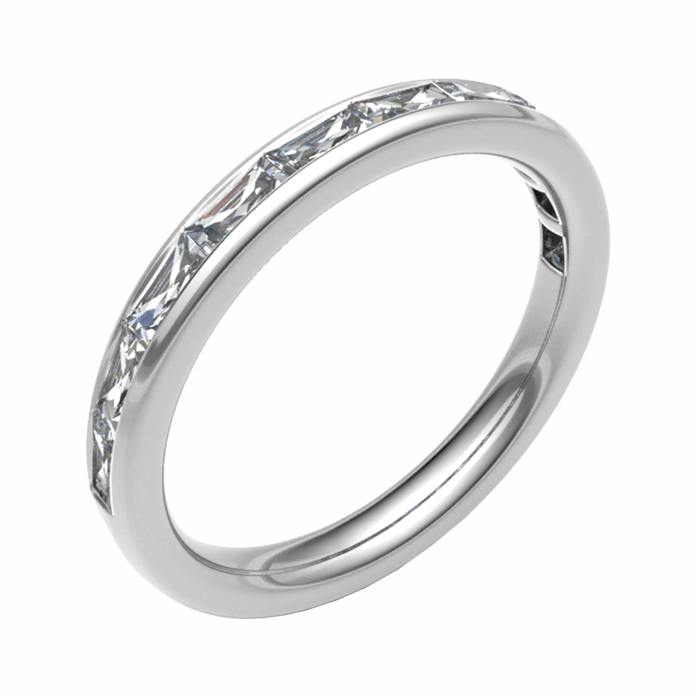 Erdudfyl Lab Grown Channel Set  Diamond Ring