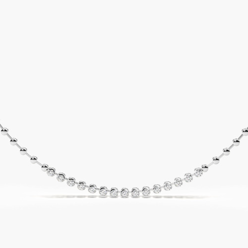 Tatriss 2.80 Carat Natural Illusion Set Diamond Necklace