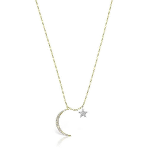 Vishali 0.11 Carat Natural Diamond Pave Set Chain Necklace