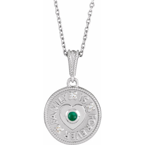 Willian 0.12 Carat Emerald Bezel Set 