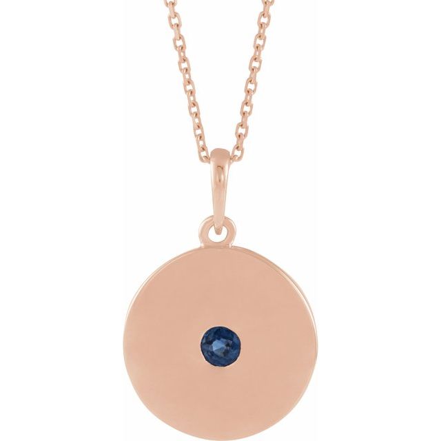 Panini Blue Sapphire Rose Gold Bezel Set 