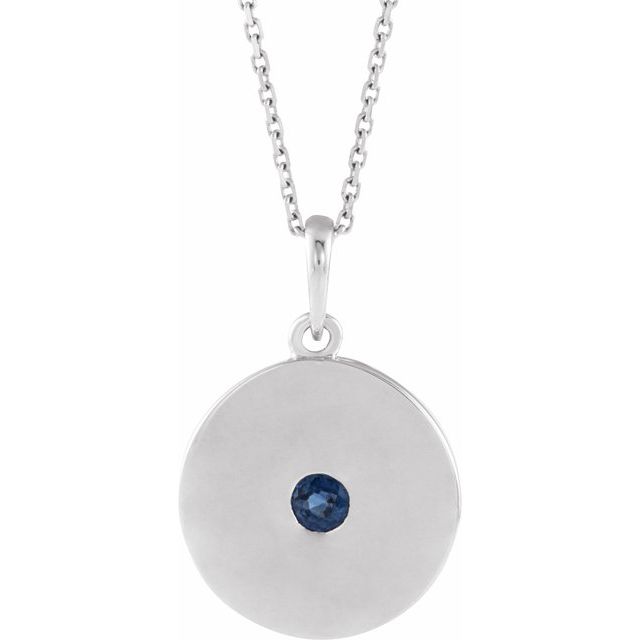 Panini 0.15 Carat Blue Sapphire Bezel Set 