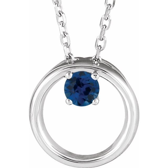 Panita 0.15 Carat Blue Sapphire 4 Prong 