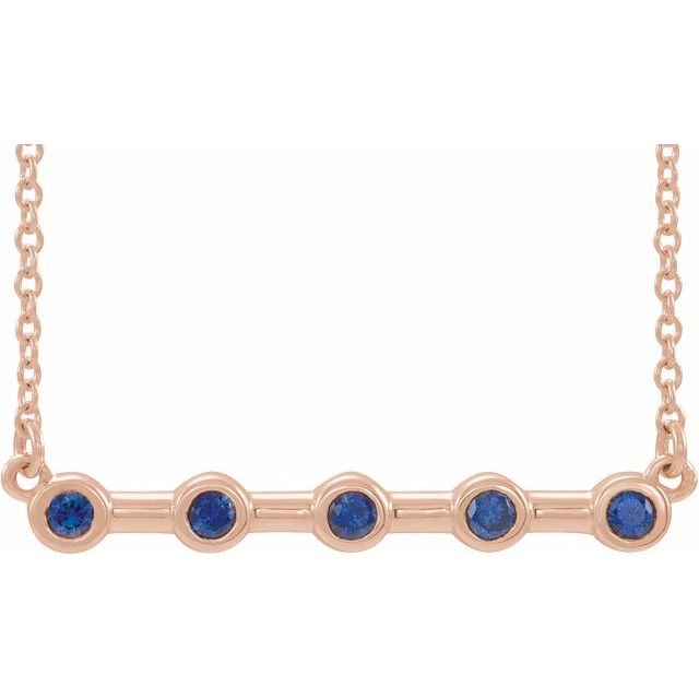 Pankhuri Blue Sapphire Rose Gold Bezel Set 