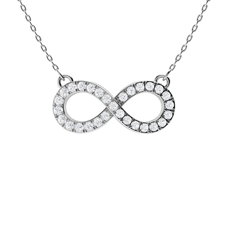 Thorlee 0.10 Carat Natural Diamond Pave Set Everyday Pendant Necklace