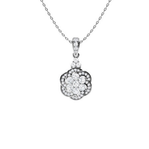 Verenice 0.10 Carat Lab Grown Diamond Designer Pendant Necklace