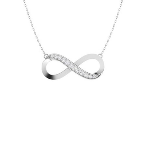 Vianca 0.10 Carat Lab Grown Diamond Pave Set Chain Necklace