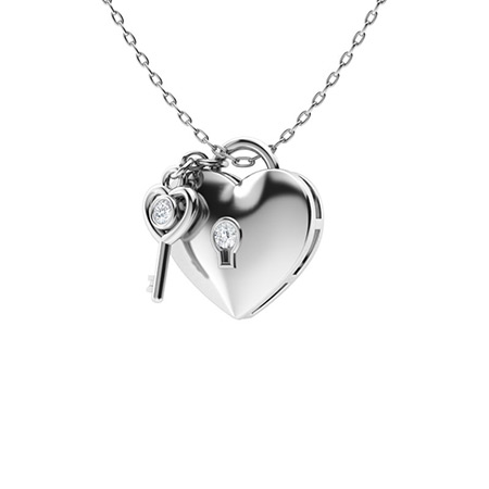 Thornly 0.10 - 3.00 Carat Natural Diamond Bezel Set Designer Pendant Necklace