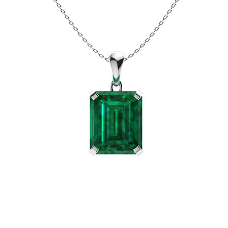 Geranium Emerald Platinum 4 Claw Set 
