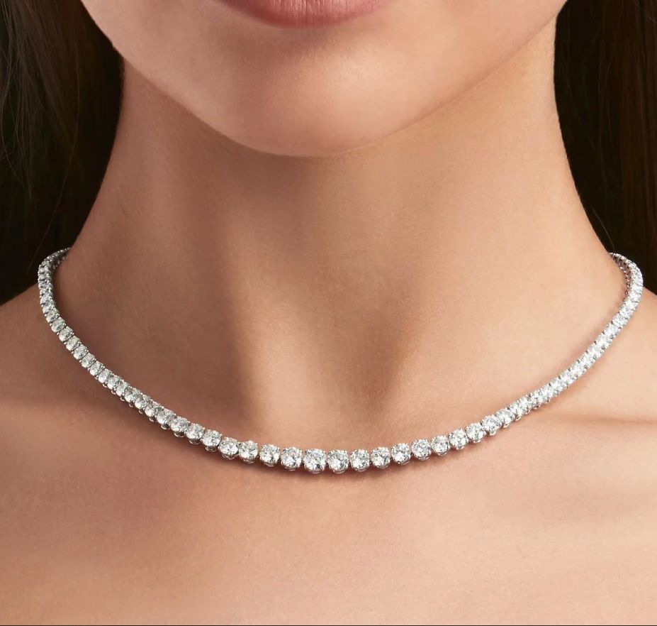 Thi 5.00 - 10.00 Carat Lab Grown Diamond Necklace