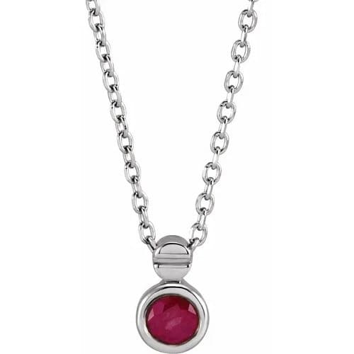 Pavana 0.15 Carat Natural Ruby Bezel Set 