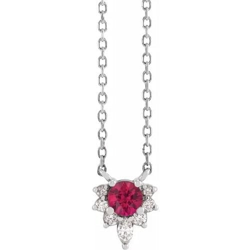 Penne 0.35 Carat Natural Ruby 4 Prong 