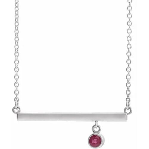 Pavanne 0.15 Carat Natural Ruby Bezel Set 