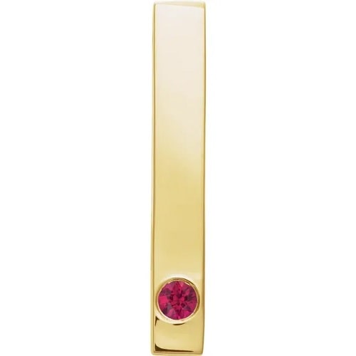 Parthivi Natural Ruby Yellow Gold Bezel Set 