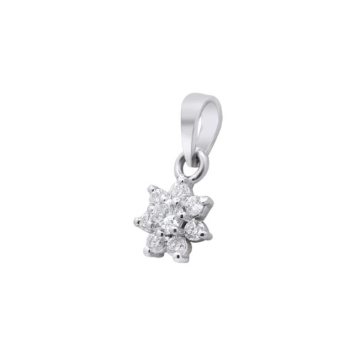 Tamie 0.25 Carat Natural Diamond Prong Set Cluster Pendant Necklace