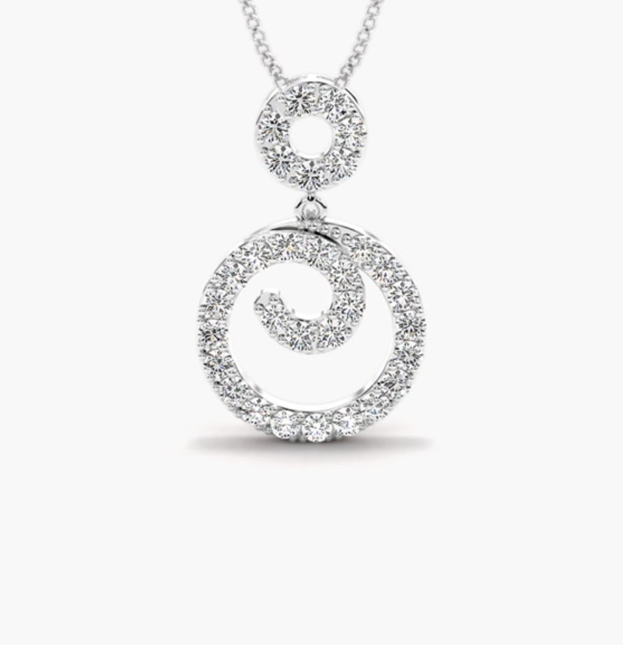 Teisha Natural Diamond Designer Pendant Necklace
