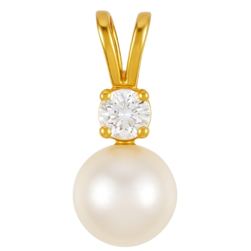 Vita Pearl Yellow Gold 4 Claw Set 