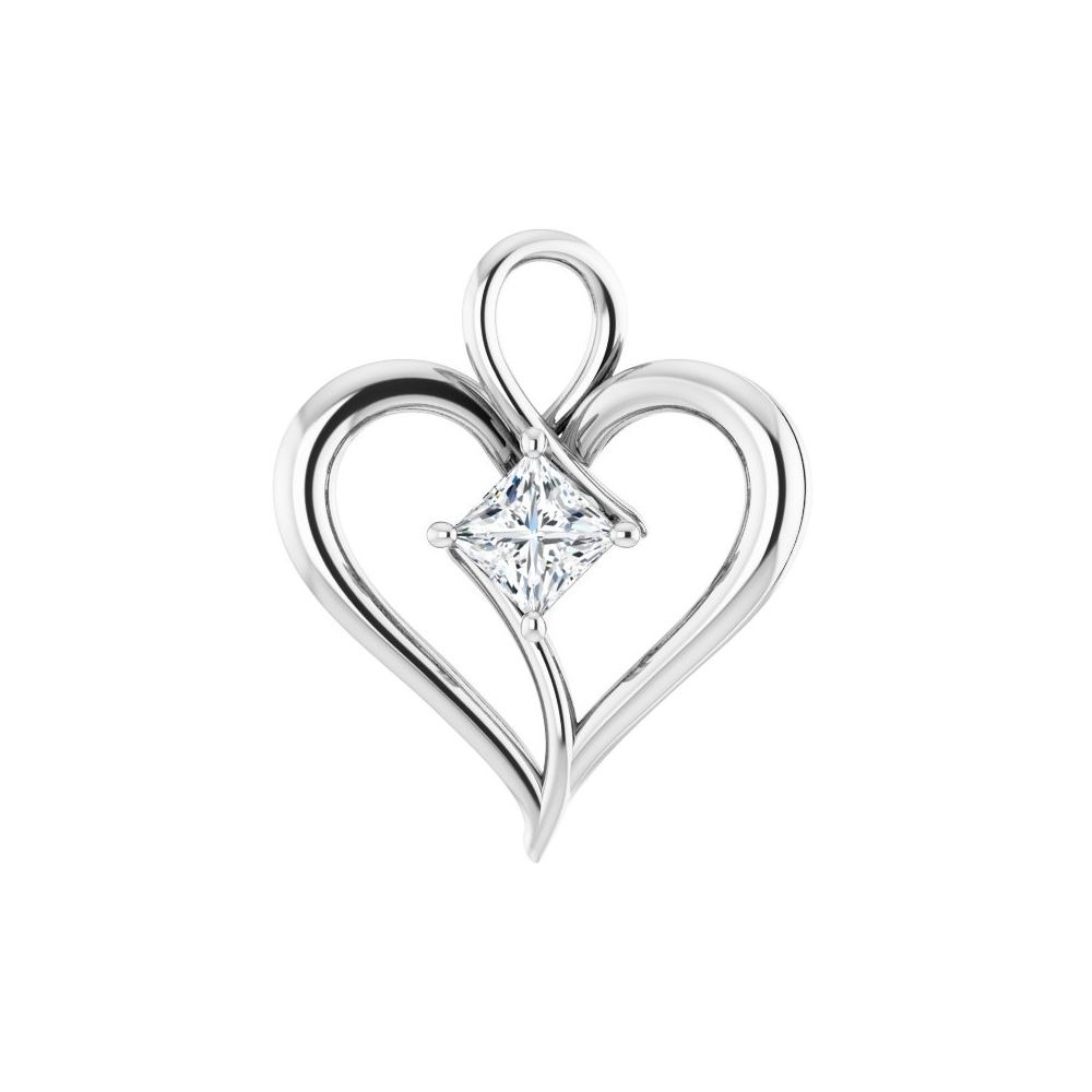 Philena 0.20 - 3.00 Carat Natural Diamond 4 Prong Solitaire Pendant Necklace