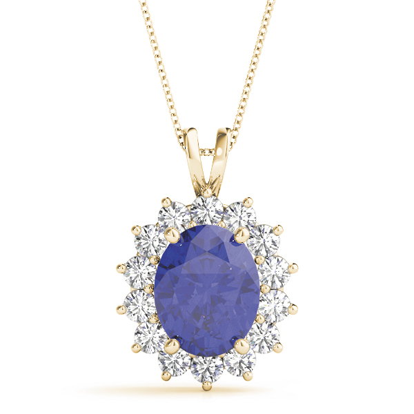 Parivita Blue Sapphire Yellow Gold 4 Prong 