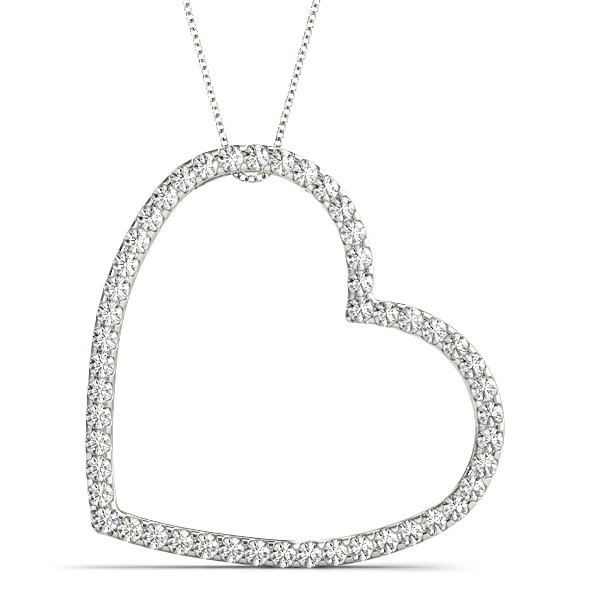 Tresha Lab Grown Diamond 4 Prong Heart Necklace