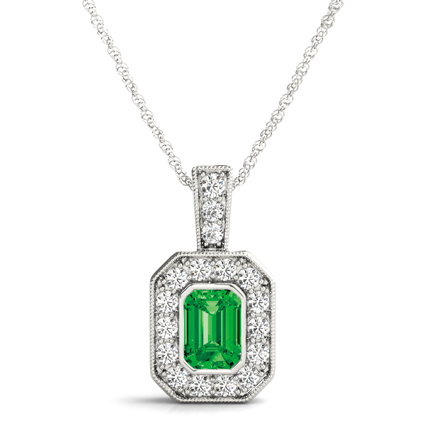 Veru 0.65 Carat Emerald Bezel Set 