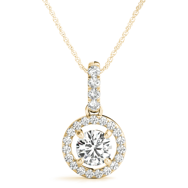 Tayja Natural Diamond Yellow Gold 4 Prong 
