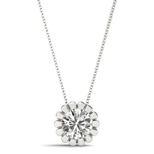 Tya Natural Diamond Solitaire Pendant Necklace