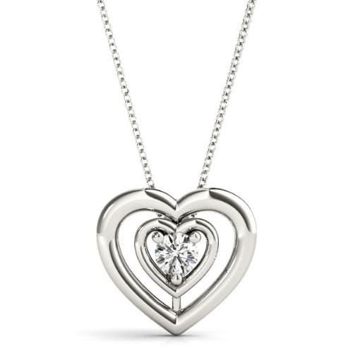 Rocelin Lab Grown Diamond 3 Prong  Necklace