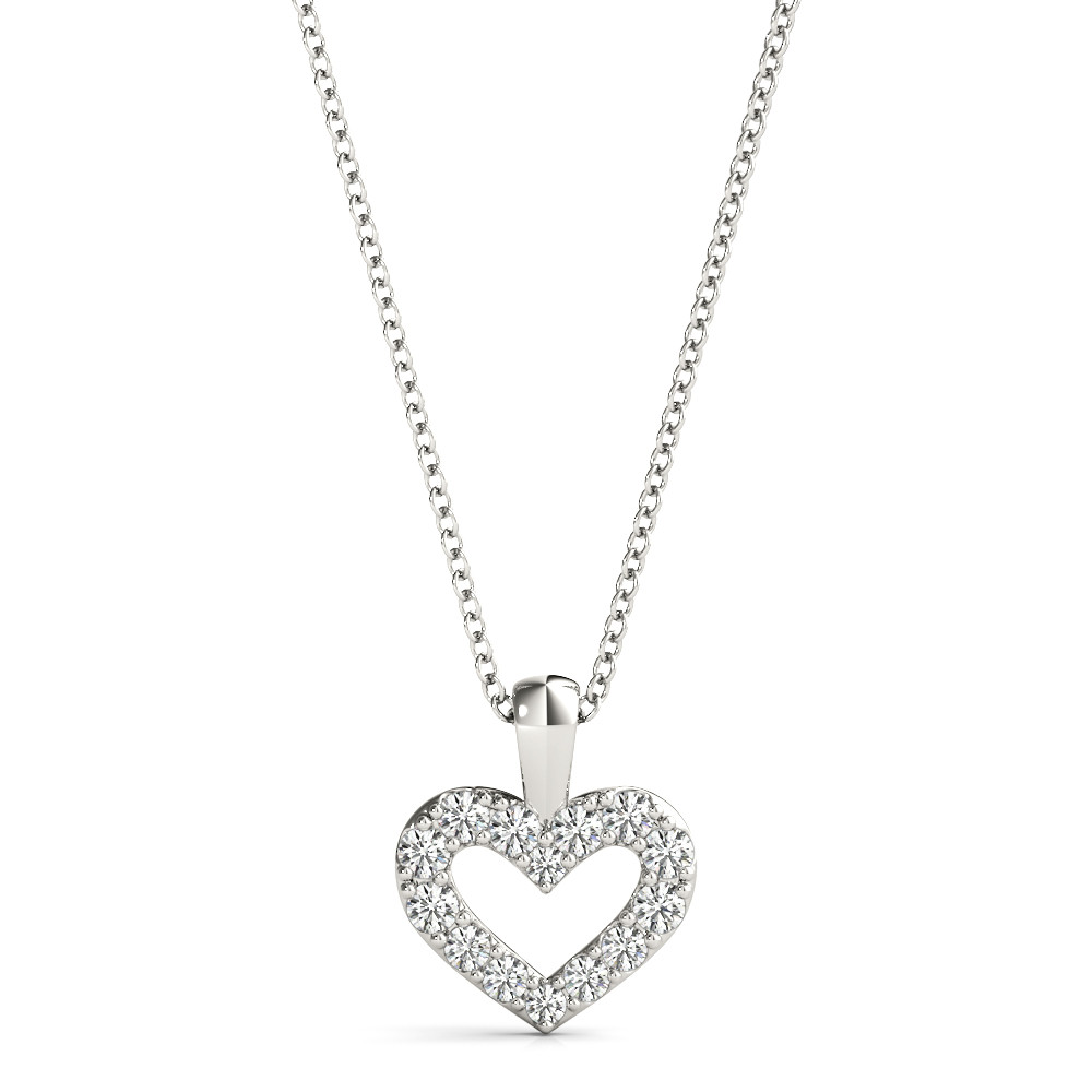 Blessy Lab Grown Diamond 4 Prong Heart Necklace