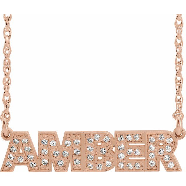 Paulene Natural Diamond Rose Gold Pave Set Designer Pendant Necklace