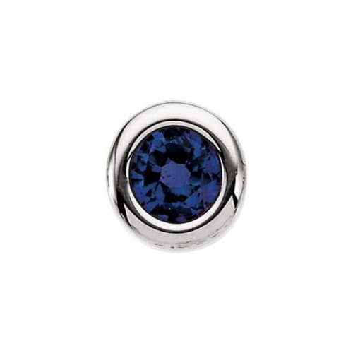 Premleen 0.34 Carat Blue Sapphire Bezel Set 