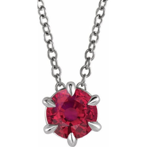 Rosarja Natural Ruby 6 Prong 