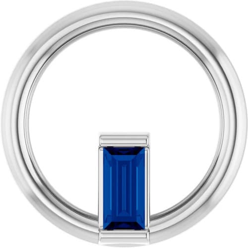 Priskilla Blue Sapphire Bezel Set 