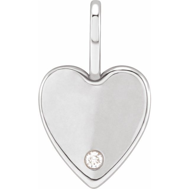 Pranali Natural Diamond Silver Bezel Set Solitaire Pendant Necklace