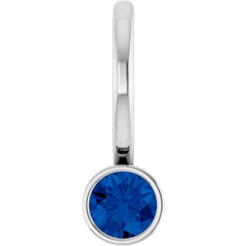 Pritha 0.30 Carat Blue Sapphire Bezel Set 