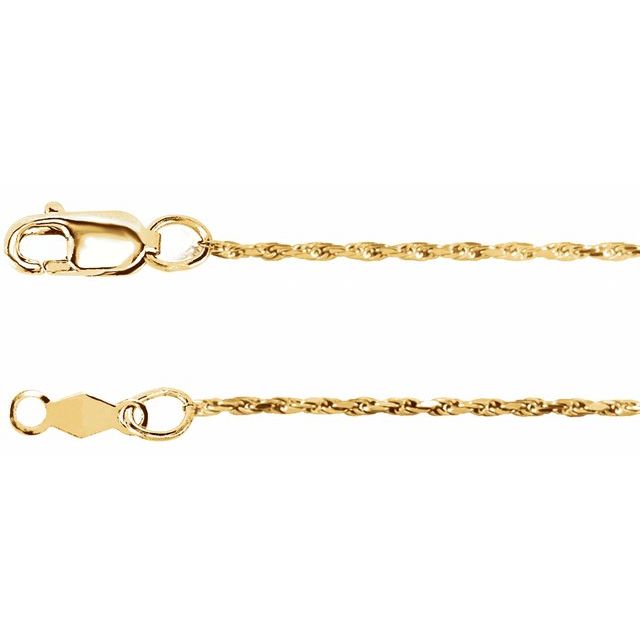 Iris Yellow Gold Chain Necklace