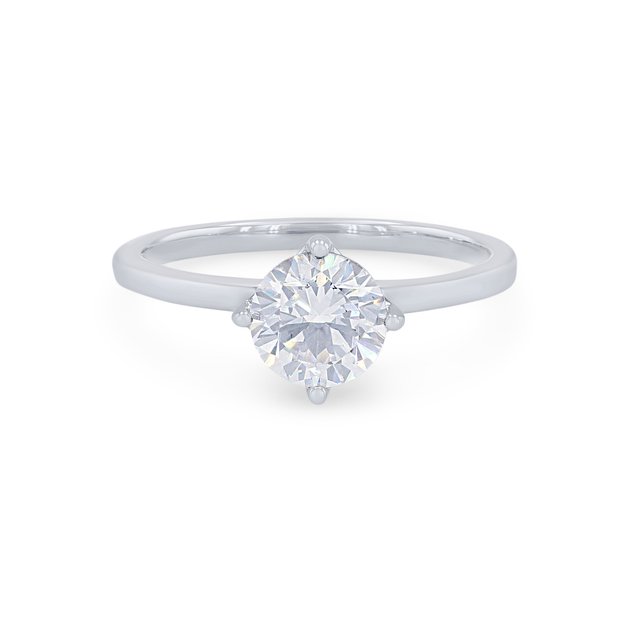 Caila Natural 4 Prong Solitaire Diamond Ring