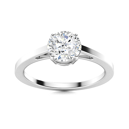 Chanelle Natural 4 Prong Solitaire Diamond Ring