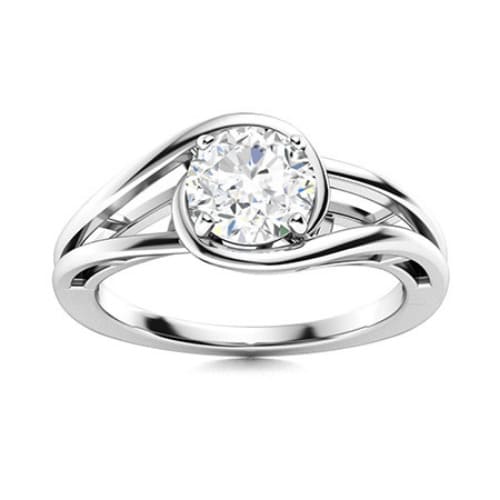Caraline Lab Grown 4 Prong Solitaire Diamond Ring