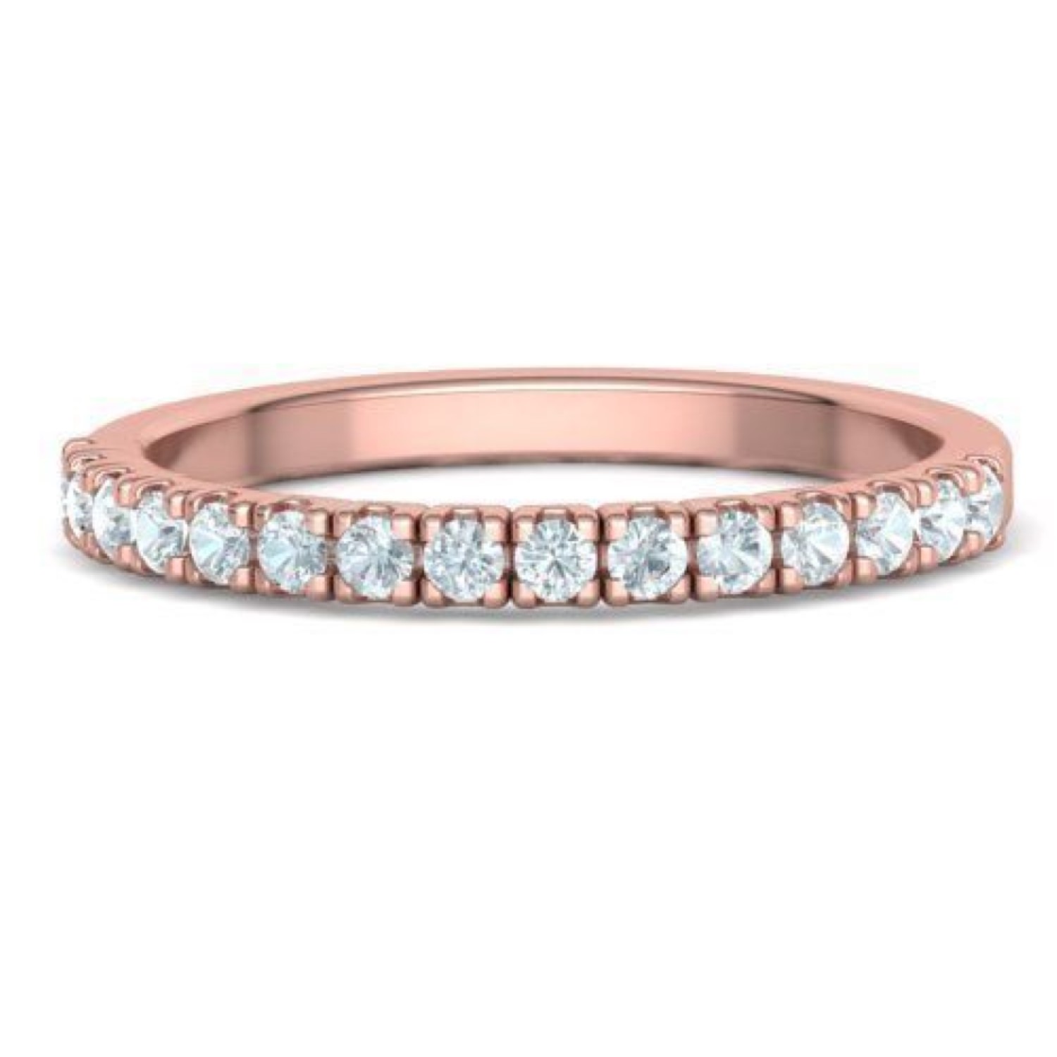 Ekaterini Lab Grown Rose Gold Prong  Diamond Ring