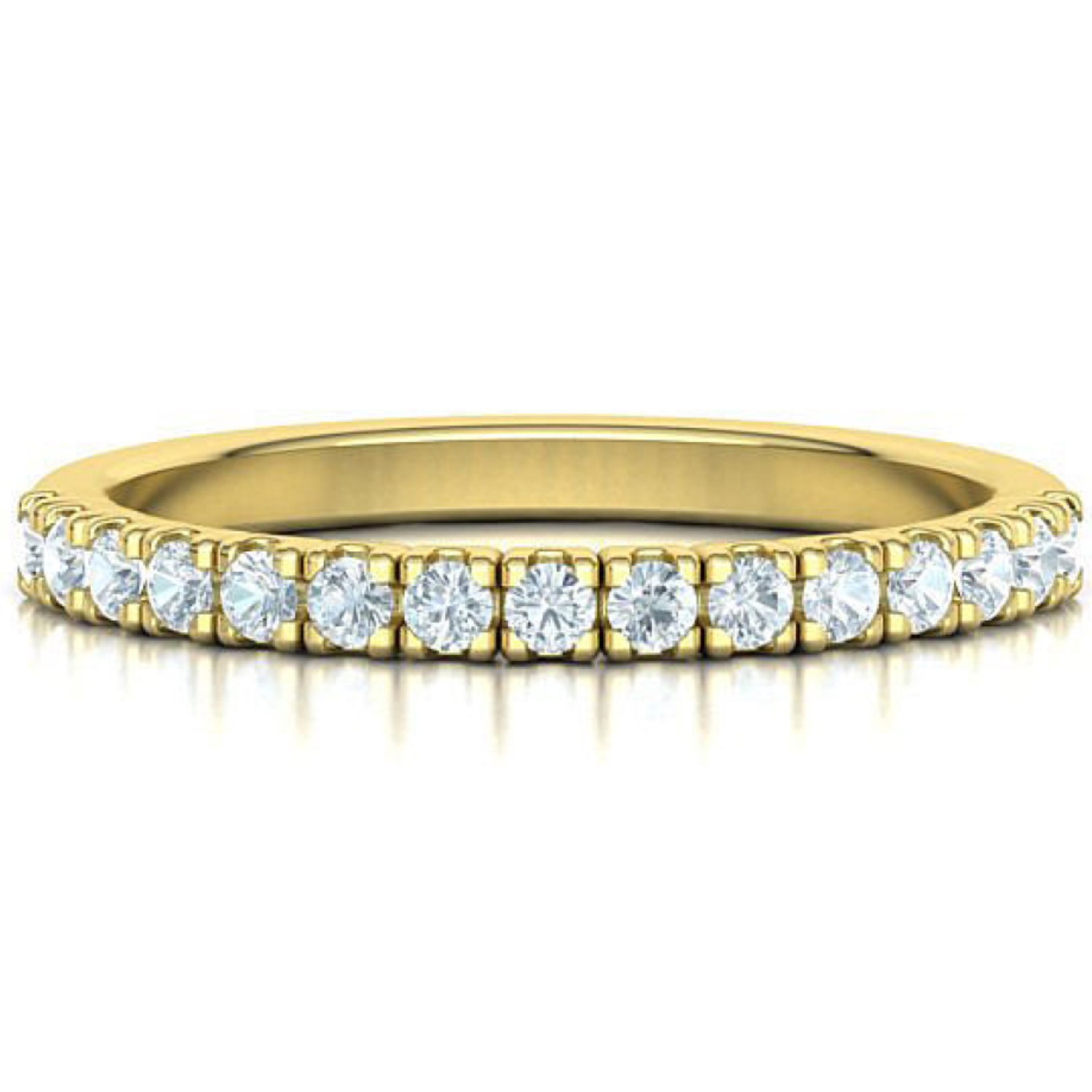 Ekaterini Lab Grown Yellow Gold Prong  Diamond Ring