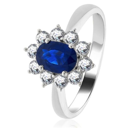 Airlie Blue Sapphire Platinum 