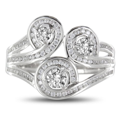 Lydia 0.55 Carat Natural Prong Statement Diamond Ring
