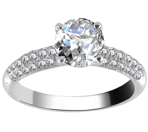 Elpida 0.20 - 3.00 Carat Lab Grown Prong Statement Diamond Ring