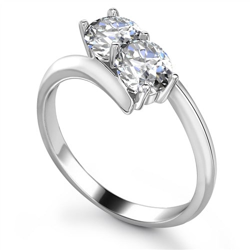 Myanna 0.30 - 1.00 Carat Lab Grown 4 Prong Two Stone Diamond Ring