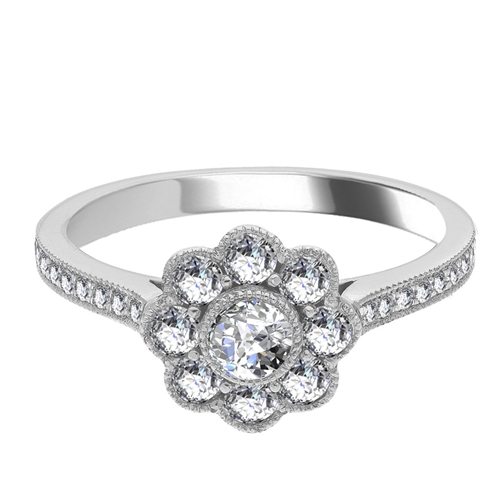 Ermenburg 0.10 Carat Natural Bezel Everyday Diamond Ring