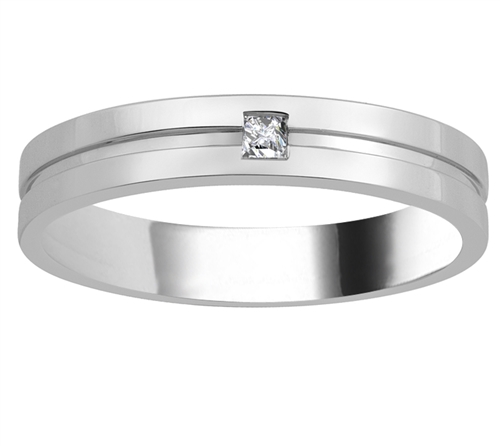 Emily Lab Grown 4 Prong Mens Diamond Ring